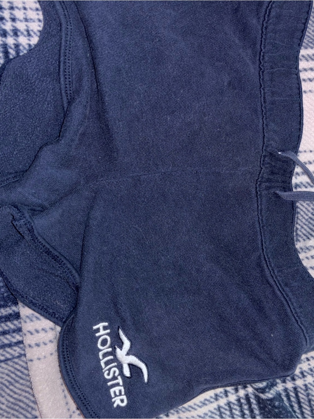 Hollister Navy Blue Athletic Shorts